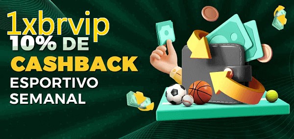 10% de bônus de cashback na 1xbrvip